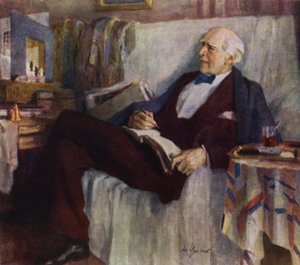 Portræt af den russiske skuespiller og teaterinstruktør Konstantin Stanislavski på arbejde