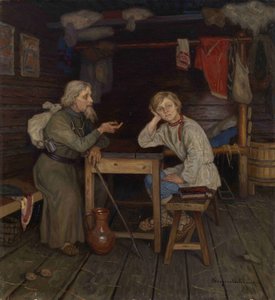 Ung munk, 1889 af Nikolai Petrovich Bogdanov Belsky