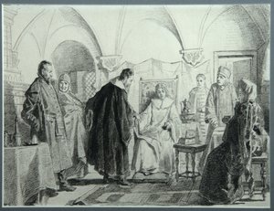 Maria Ivanovna Khlopova, zaren Mikhail Fyodorovichs brud, 1884 af Nikolai Vasilyevich Nevrev