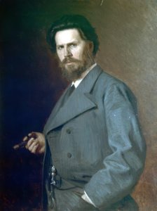Portræt af I. Kramskoy af Nikolai Yaroshenko