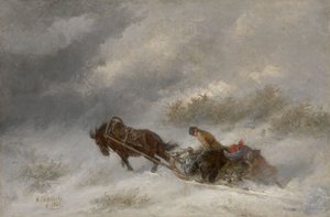 Bjørnejægere i snestormen