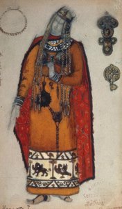 Wagner, Isolde / Figurine von Roerich af Nikolai Konstantinowitsch Roerich