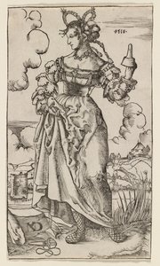 The Wise and Foolish Virgins: The Fifth Foolish Virgin, 1518. af Nikolaus Manuel Deutsch
