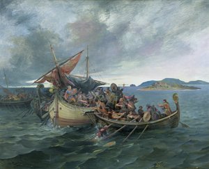Slaget ved Svolder (olie på lærred)