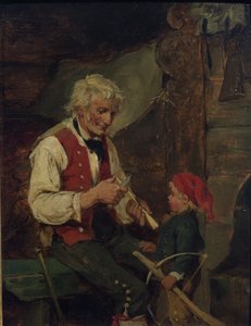 Uden titel (olie på lærred) af Nils Bergslien