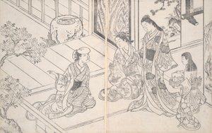 En indenlandsk Scene af Nishikawa Sukenobu