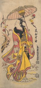 Te c og r Arashi Waka, ikke? 1738. , myg. 1738. af Nishimura Shigenaga