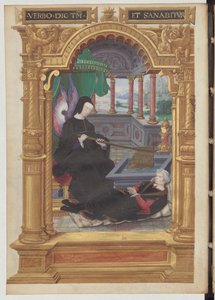 Louise af Savoyen holder et ror, symbol på regentskabet. Frontispice til Gestes de Blanche de Castille af Etienne Leblanc.