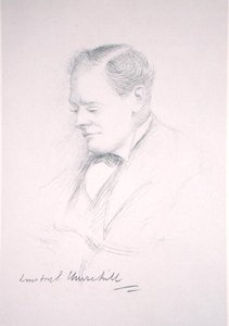 Portræt af Winston Churchill