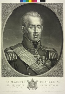 Konge af Frankrig Charles X af Noel Francois Bertrand