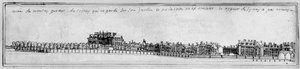 Montagu House, ca. 1700 (pen og blæk)