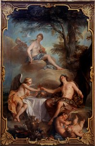 Venus, Bacchus og kærlighed. Maleri af Nicolas Coypel (1690-1734) af Noel-Nicholas Coypel