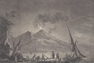 Udsigt over Vesuv, som det var i 1757, 1762.
