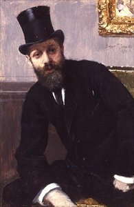Portræt af Hippolyte Fortin af Norbert Goeneutte