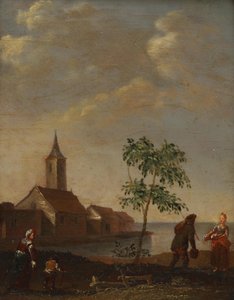 Landsby-scene