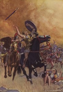 Sextus død (farve litho)