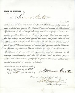 Loyalitet ed af Norman Cutter fra Missouri, County of Louis af Norman Cutter