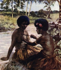 Tatovering, Britisk Ny Guinea (farve litho)