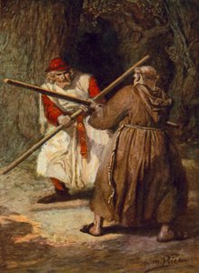 Tennyson, The Foresters (farve litho) af Norman Mills (after) Price