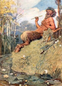 The God and the Reed (farvelitografi)