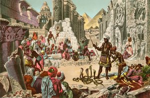 Det gamle Egypten og det moderne Egypten i kontrast