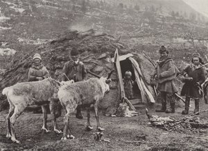 En Lapp Familie af Norwegian Photographer