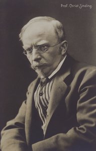 Christian Sinding, norsk komponist (s/h foto) af Norwegian Photographer