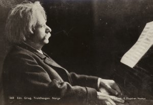 Edvard Grieg at Troldhaugen, Norway af Norwegian Photographer