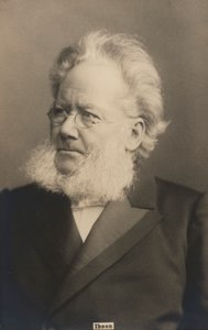 Henrik Ibsen, norsk dramatiker og digter (s/h foto) af Norwegian Photographer