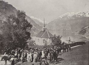 Merok, Geiranger (s/h foto) af Norwegian Photographer