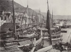 Udsigt over Bergens havn af Norwegian Photographer