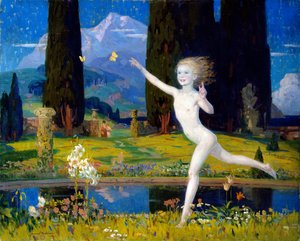 The Garden of Childhood, ca. 1922 (olie på lærred)