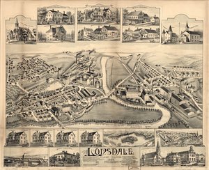 Lonsdale, Rhode Island, 1888. af O.H. Bailey and Co.