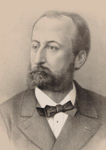 Portræt af komponisten Camille Saint-Saëns 1835-1921, 1879. af Octave Edouard Jean Jahyer