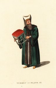 Taburetbærer til Grand Signior, Sultan fra Det Osmanniske Rige af Octavian (after) Dalvimart