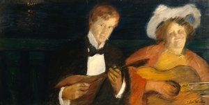 Natfugle, Bokken Lasson og Sten Drewsen af Oda Krohg