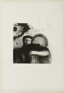 A Strange Jonglør, tallerken 5 fra Homage to Goya af Odilon Redon