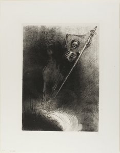 Og hans navn, der sad på ham, var døden, plade 3 af 12 af Odilon Redon