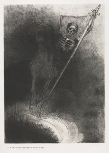 Og hans navn, der sad på ham, var døden af Odilon Redon