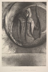 Og derovre, Astral Idol, Apotheosis, 1891. af Odilon Redon