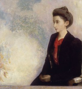 Baronesse Robert de Domecy af Odilon Redon
