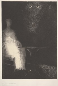 Nedenfor så jeg de dampformede konturer af en menneskelig form, 1896. af Odilon Redon