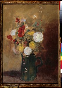 Buketter af blomster Maleri af Odilon Redon (1840-1916) Bordeaux fra det 19. århundrede, Musee des Beaux Arts af Odilon Redon