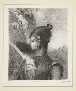 Br?nnhilde, frontispice af La Revue Wagnerienne af Odilon Redon