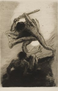Kain og Abel af Odilon Redon