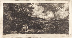 Cavalier Galopant (galopperende rytter) af Odilon Redon