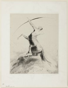 Kentaur sigter mod skyerne af Odilon Redon
