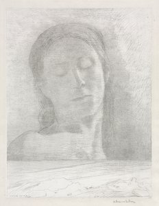 Lukkede Øjne af Odilon Redon