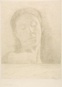 Lukkede Øjne af Odilon Redon