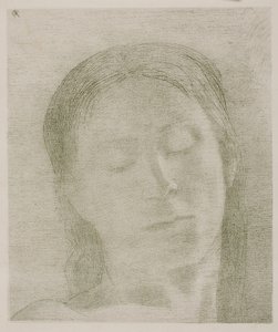 Lukkede Øjne af Odilon Redon